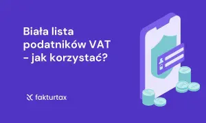 Biała lista podatników VAT – jak korzystać? Grafika przedstawia telefon z ikoną bezpieczeństwa i monetami, symbolizującymi bezpieczeństwo finansowe.