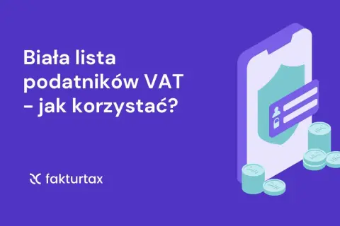 Biała lista podatników VAT – jak korzystać? Grafika przedstawia telefon z ikoną bezpieczeństwa i monetami, symbolizującymi bezpieczeństwo finansowe.
