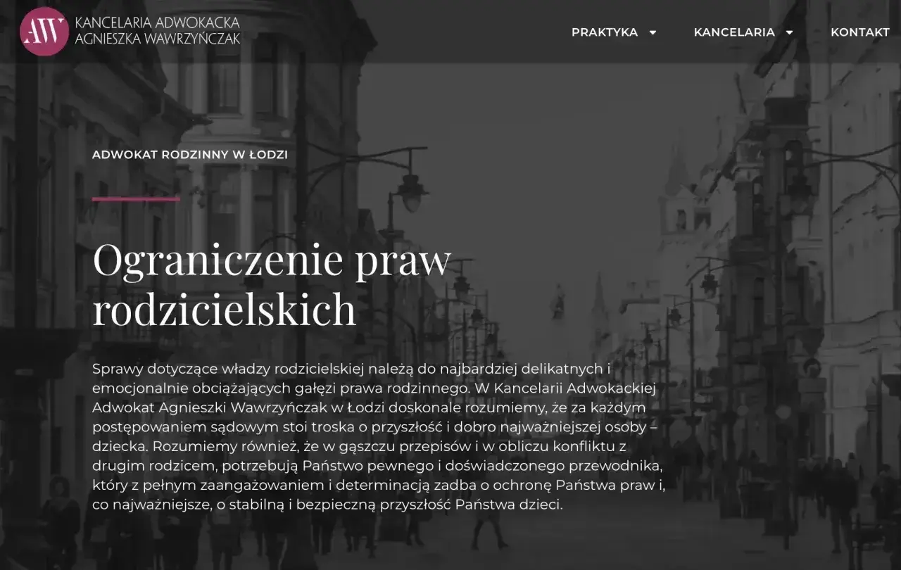 Adwokat rodzinny w Łodzi pomaga w sprawach dotyczących ograniczenia praw rodzicielskich, dbając o dobro dziecka.