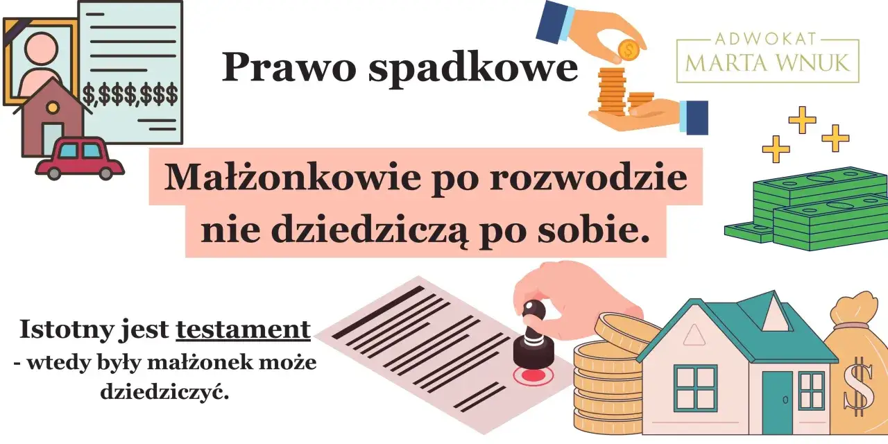 Prawo spadkowe: małżonkowie po rozwodzie nie dziedziczą. Testament zapobiega niesprawiedliwemu podziałowi majątku przez rodziców.